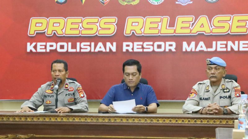 Polres Majene Release Pengungkapan Kasus Curanmor