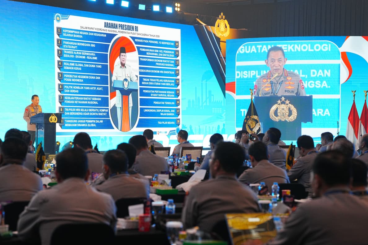 Beri Arahan di Rapim Polri, Kapolri Tegaskan Dukung-Kawal Penuh Program Pemerintah