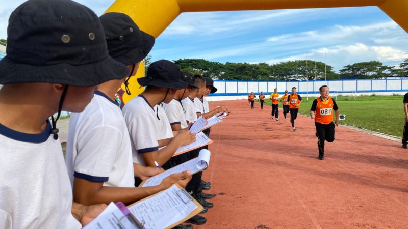 Jaga Kondisi Fisik, Personil Polda Sulbar Jalani Tes Kesamaptaan Jasmani