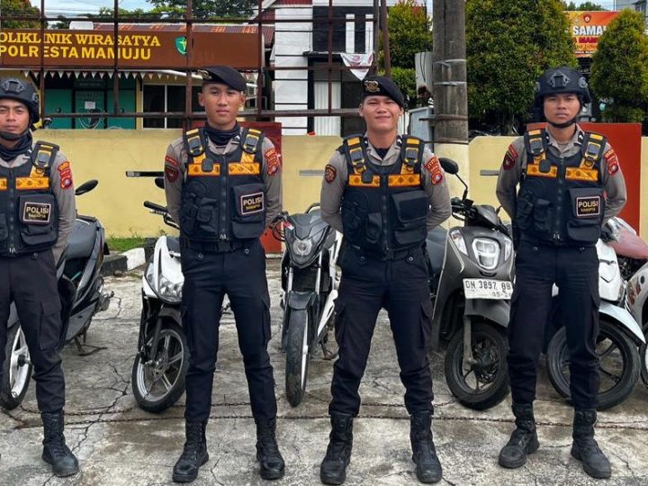 Satuan PJR Ditlantas dan Ditsamapta Polda Sulbar Bubarkan Balapan Liar, 7 Motor Diamankan