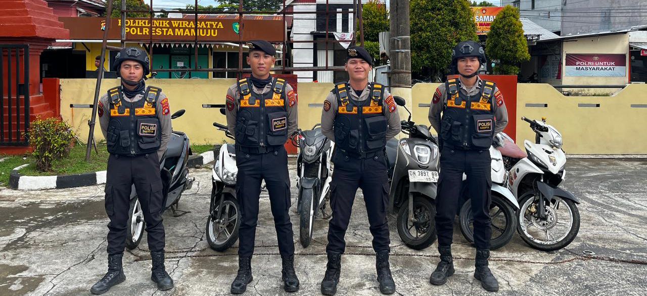 Satuan PJR Ditlantas dan Ditsamapta Polda Sulbar Bubarkan Balapan Liar, 7 Motor Diamankan