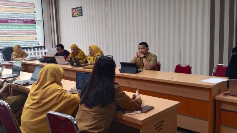 Perangkat Daerah Difasilitasi Biro Organisasi Setda Sulbar Fasilitasi Verval Data Capaian Kinerja 2025