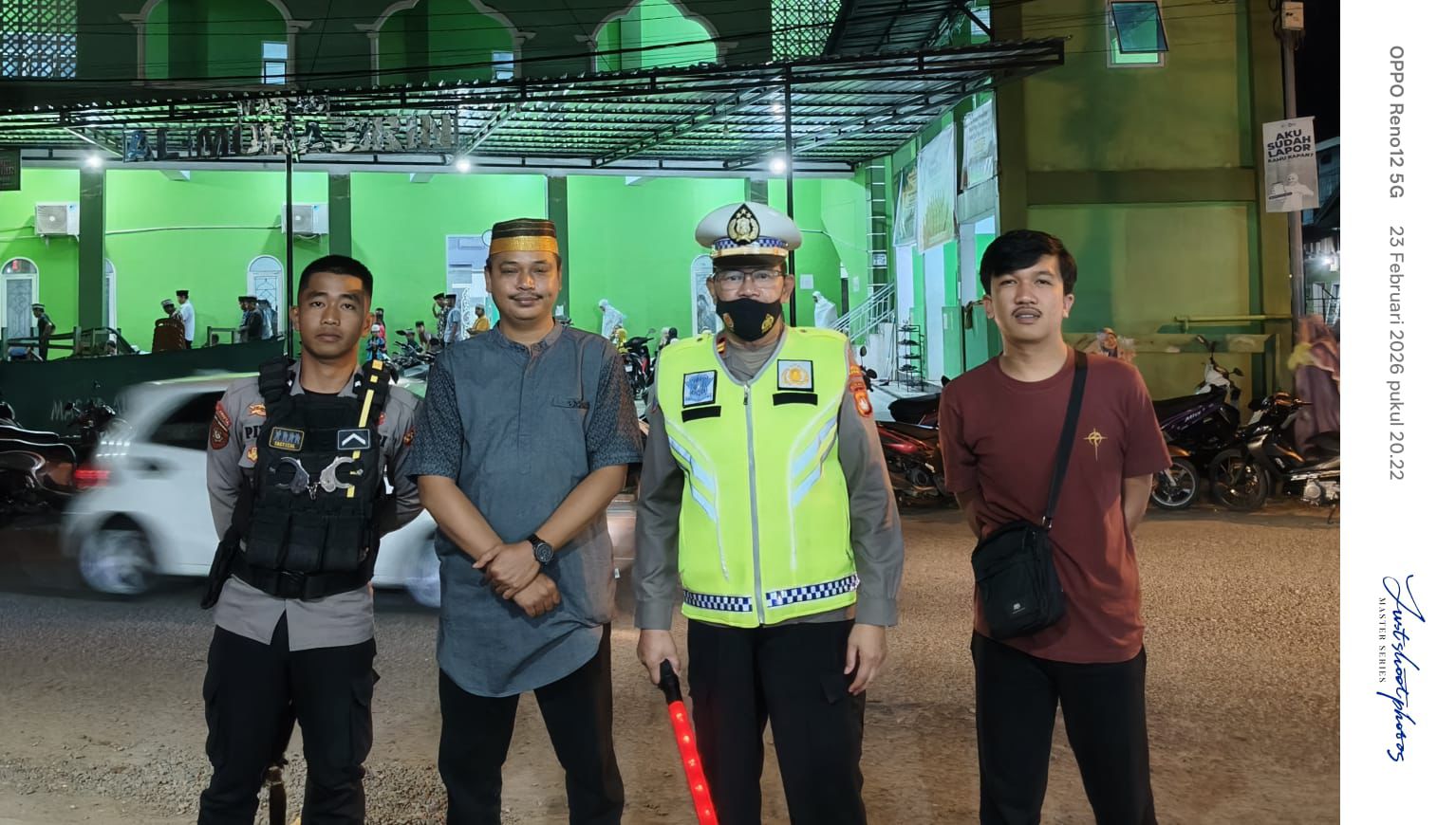 Jamin Kenyamanan Ibadah Tarwih, Ditlantas Polda Sulbar Fokus Atur Lalu Lintas di Masjid-Masjid