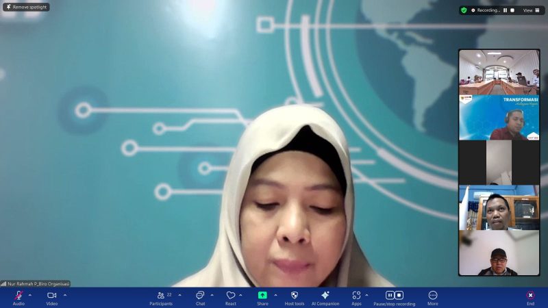 Biro Organisasi Setda Sulbar Gelar Pendampingan Pengisian Instrumen Penilaian Zona Integritas
