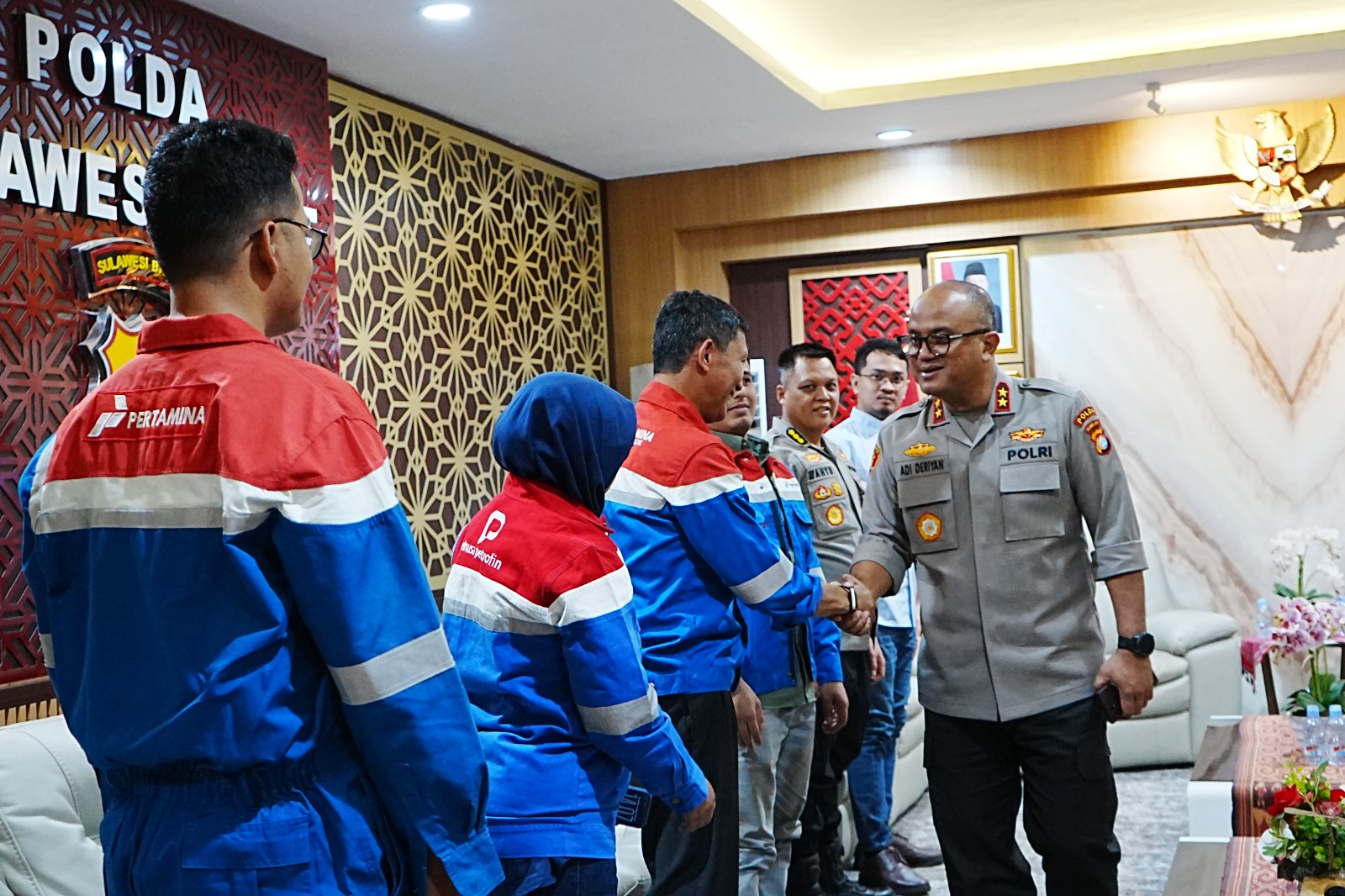 Audiensi Kapolda Bersama Tim Survei Pertamina dan Slog Polri, SPBP Khusus Polisi Jadi Prioritas di Sulbar