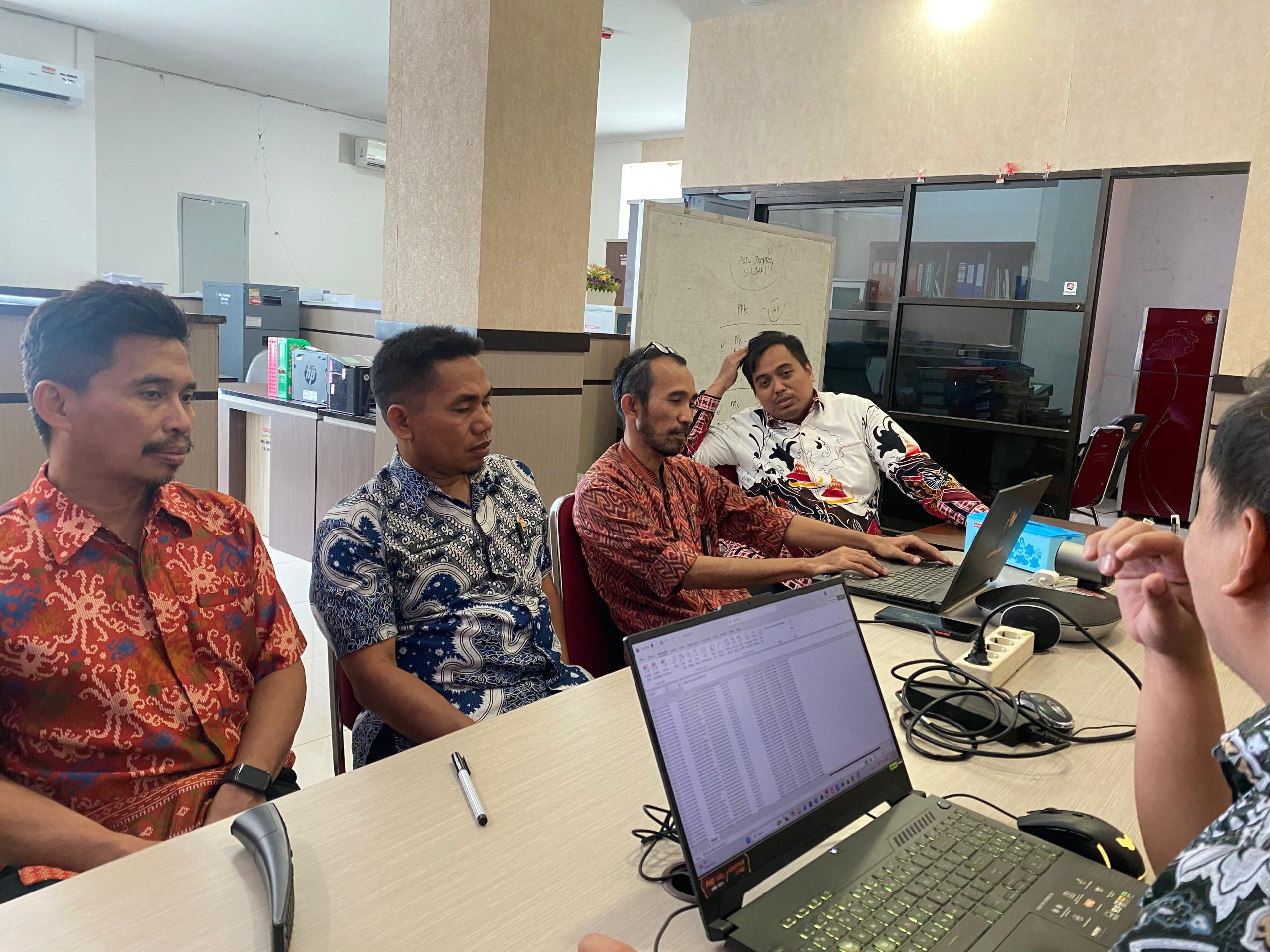 BPKAD Sulbar Asistensi Pergeseran Anggaran Perangkat Daerah