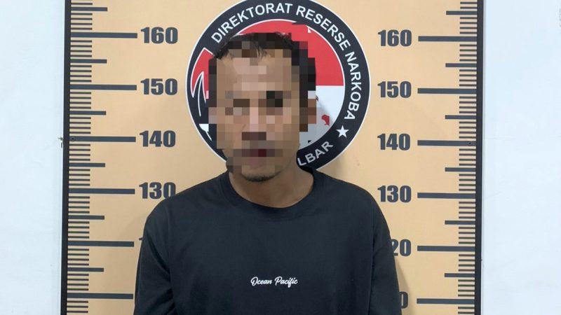 Ditresnarkoba Polda Sulbar Bekuk AH di Rumahnya, Petu