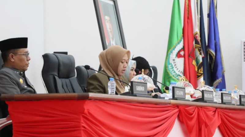 Rapat Paripurna Perda Perumda Sebuku, Ketua DPRD Sulbar: Bentuk Komitmen Perkuat Tata Kelola BUMD