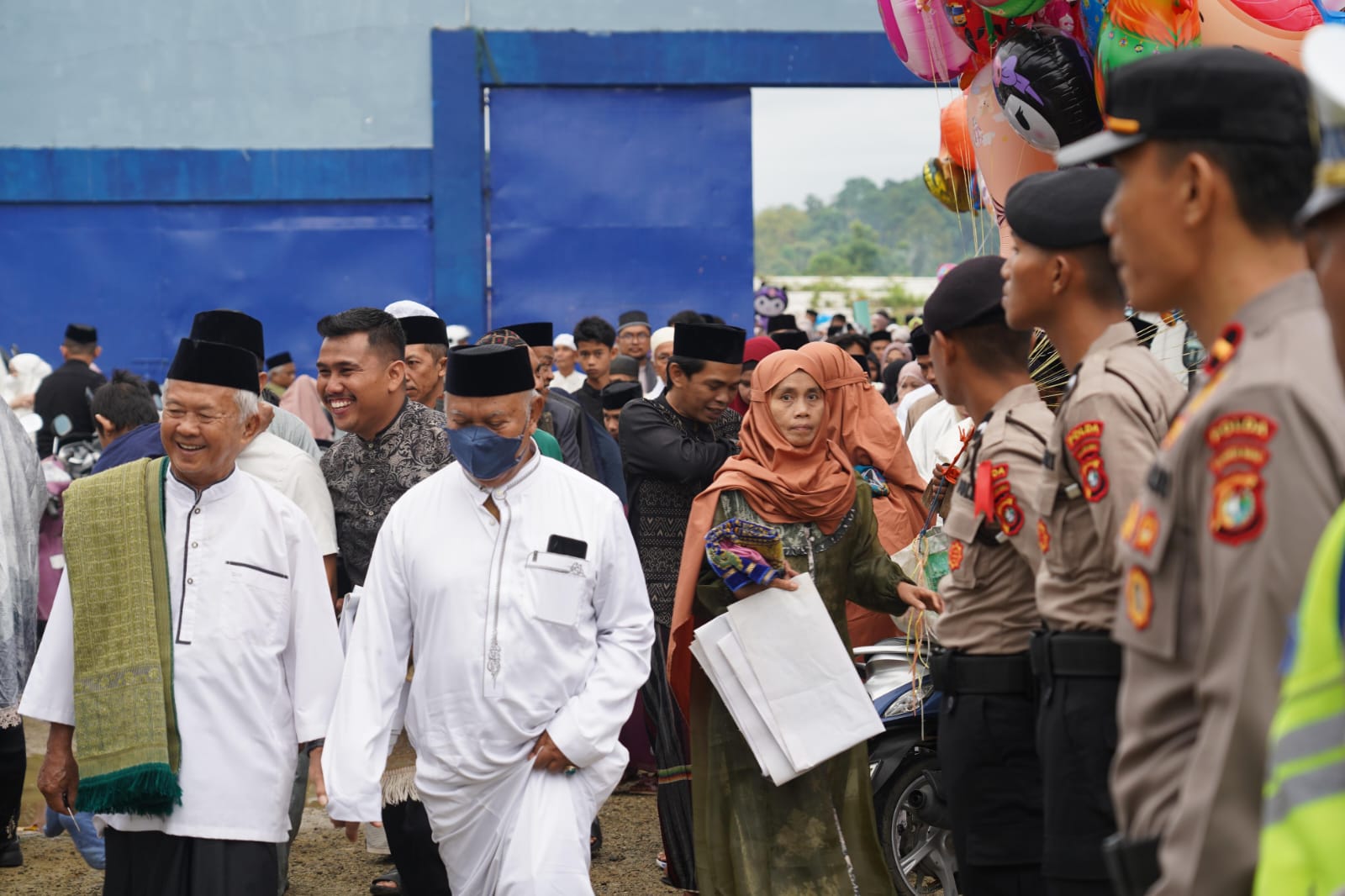 Polda Sulbar Siaga, Jaga Keamanan dan Kenyamanan Sholat Idul Fitri Jamaah Muhammadiyah