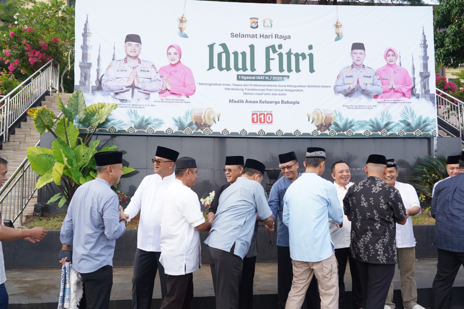 Hari Raya Idul Fitri 1447 H di Polda Sulbar, Penuh Kehangatan dan Kebersamaan