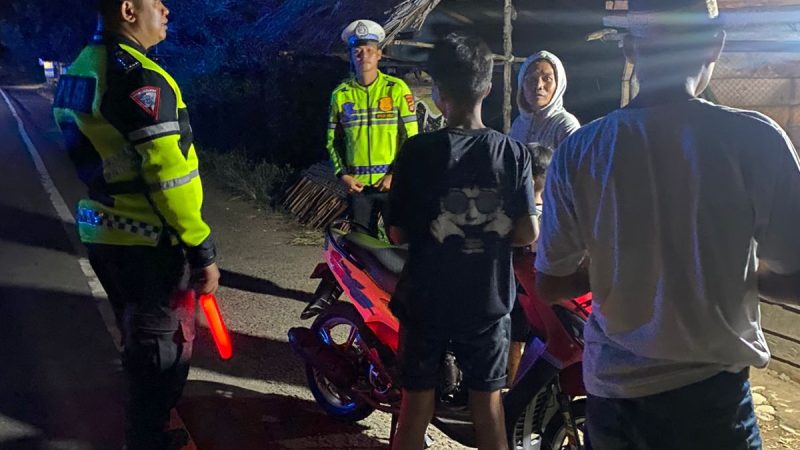 PJR Ditlantas Polda Sulbar Terus Berikan Rasa Aman Kepada Masyarakat