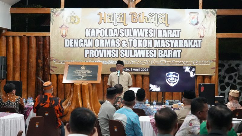 Halal Bihalal Kapolda Sulbar Bersama Tomas dan Ormas: Eratkan Sinergi
