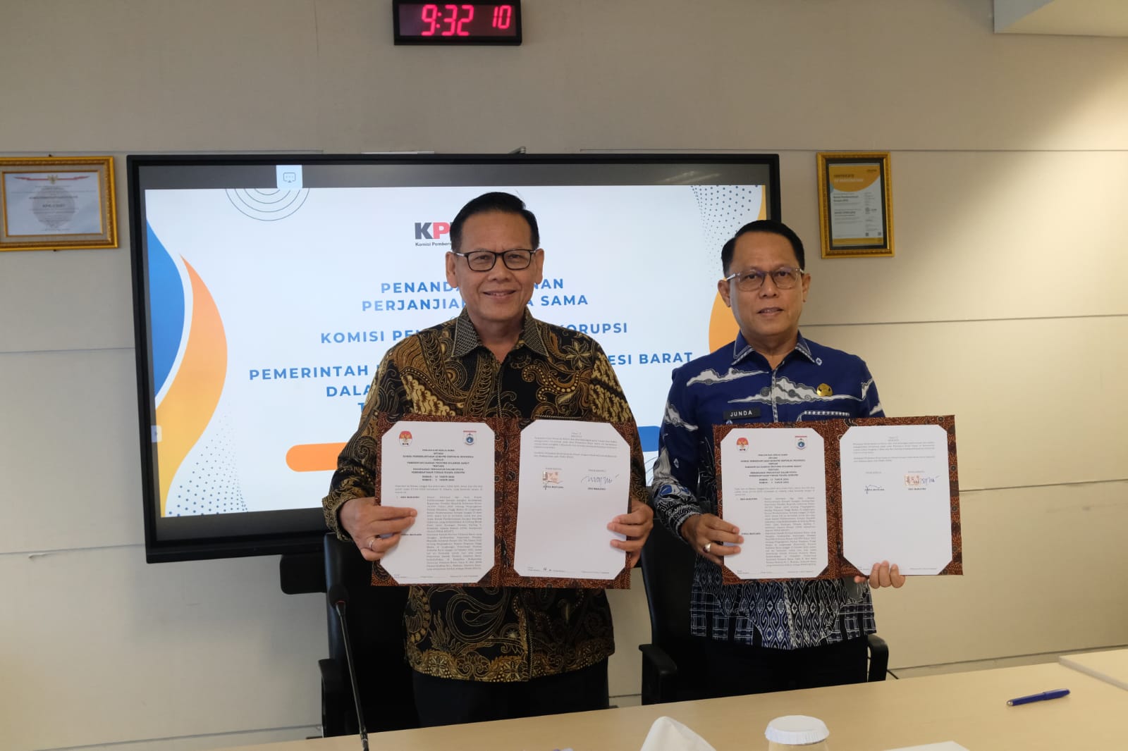 Perkuat Implementasi WBS Terintegrasi Pemprov Sulbar dan KPK Teken PKS