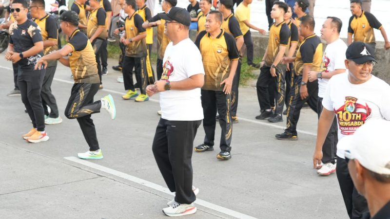 Lewat CFD, Ditlantas Polda Sulbar Meriahkan Kampanye Keselamatan