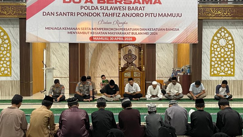 Polda Sulbar Ajak Santri Tahfiz Gelar Doa Bersama