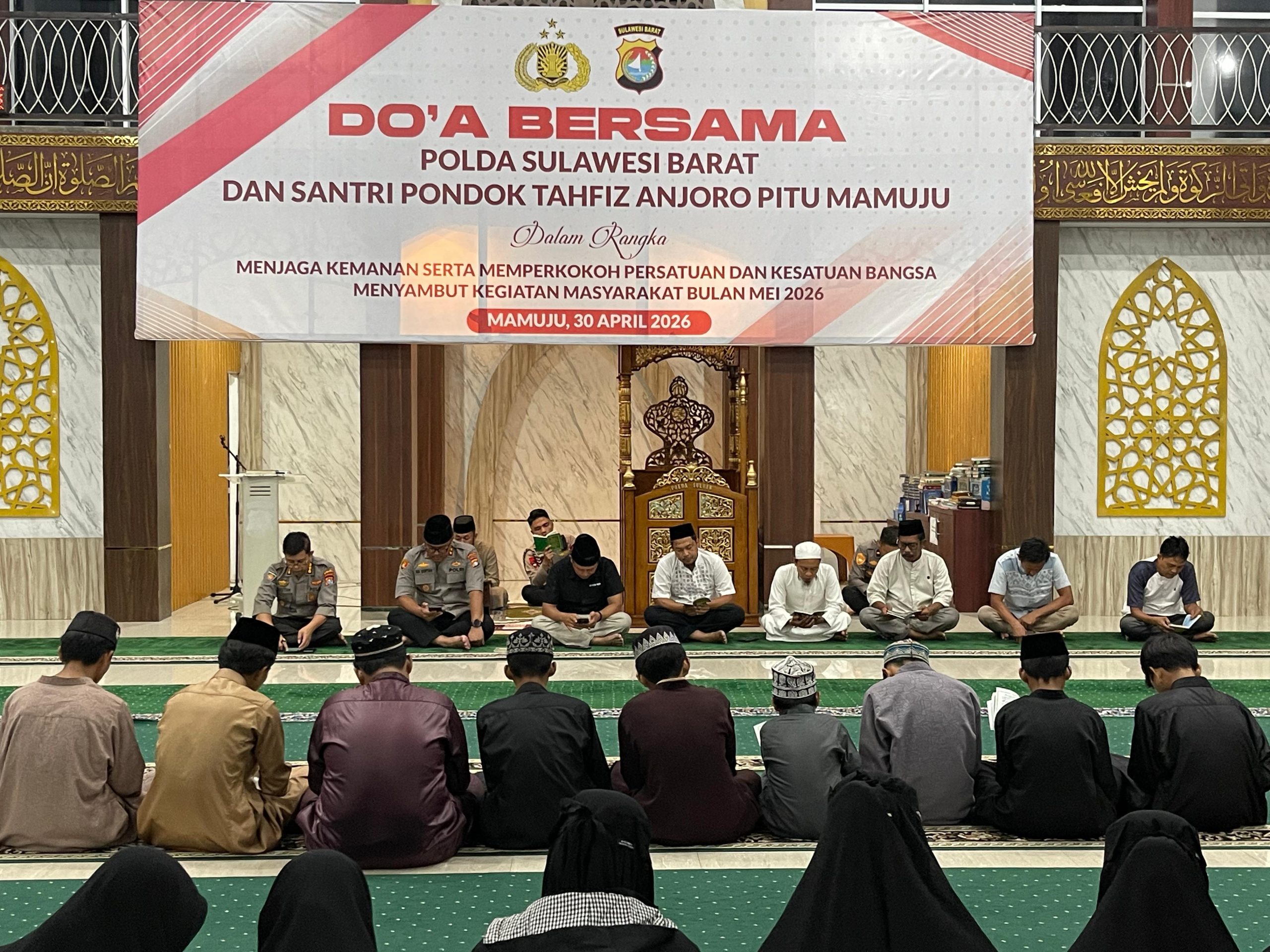 Polda Sulbar Ajak Santri Tahfiz Gelar Doa Bersama