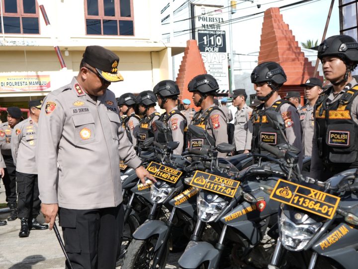 Pastikan Kesiapan Personel, Kapolda Sulbar Kunjungan Kerja Ke Polresta Mamuju