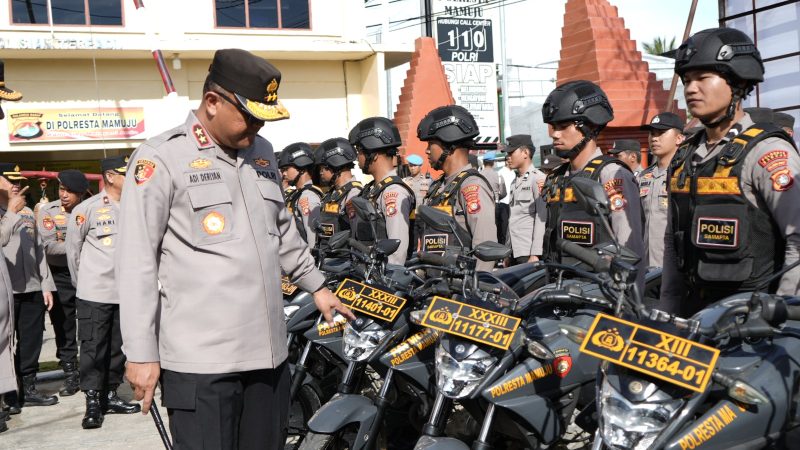 Pastikan Kesiapan Personel, Kapolda Sulbar Kunjungan Kerja Ke Polresta Mamuju