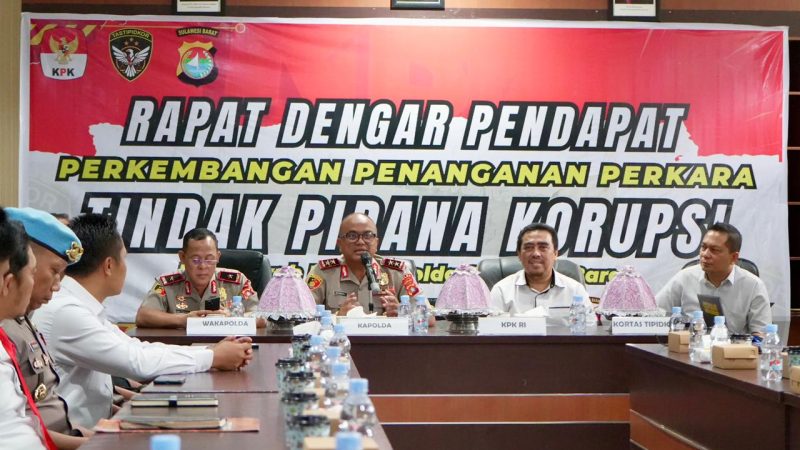 Kapolda Sulbar Pimpin Rapat Dengar Pendapat, Kupas Tuntas Penanganan Perkara Korupsi