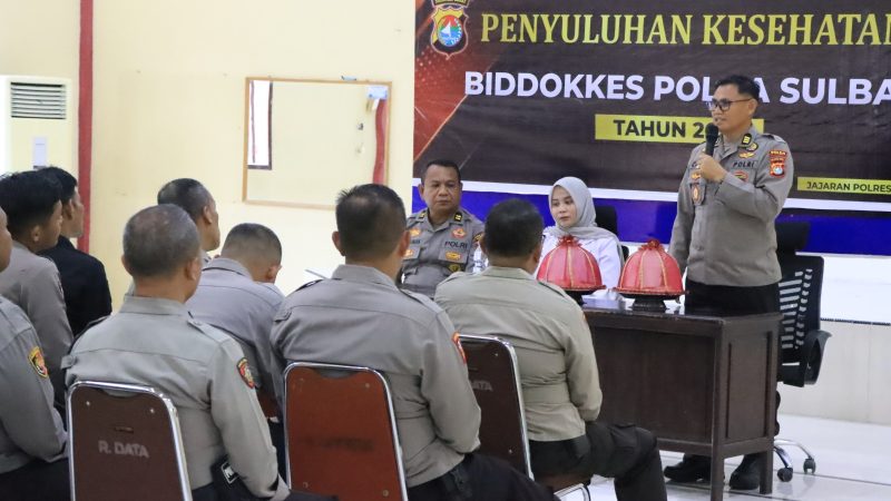 Jaga Kesehatan Personel, Bid Dokkes Polda Sulbar Gelar Penyuluhan Jantung dan Hipertensi di Polres Majene