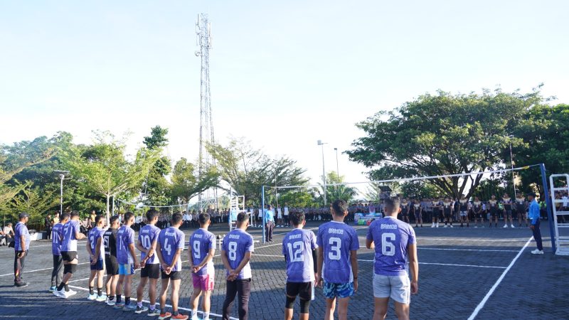 Brimob dan Polres Mateng Beradu Sengit Rebut Gelar Juara di Final Bola Voli Polda Sulbar