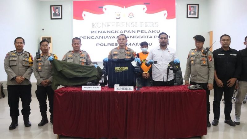 Polresta Mamuju Tangkap Terduga Pelaku Penganiayaan Polisi Saat Aksi Demo BWS
