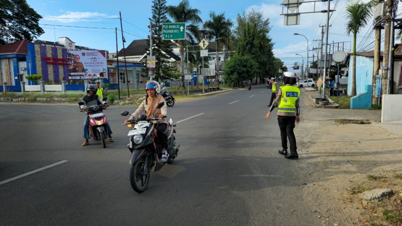 Komitmen Layani Masyarakat, Ditlantas Polda Sulbar Fokus Pengamanan Jam Sibuk
