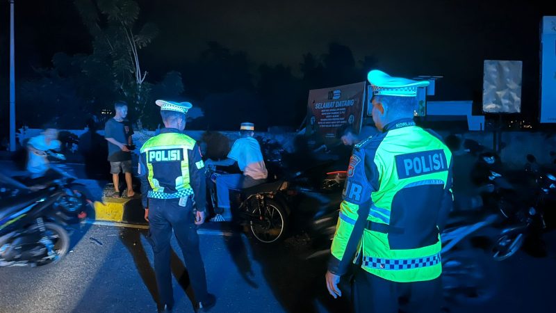 Malam Hari yang Aman dan Selamat, Ditlantas Polda Sulbar Gencarkan Patroli dan Edukasi