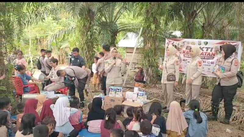 Ratusan Anak Pra Sekolah Ikuti Cek Kesehatan Gratis dari Polda Sulbar