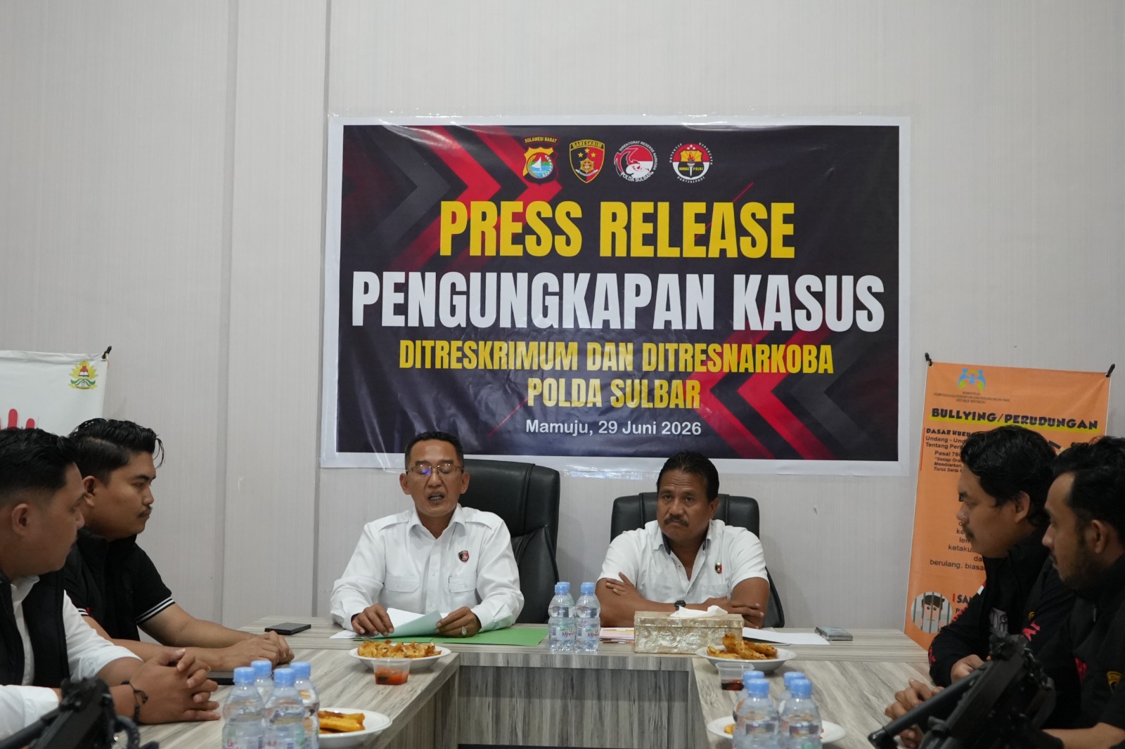 Ditreskrimum Polda Sulbar Sampaikan Capaian Penegakan Hukum Selama Semester I 2026