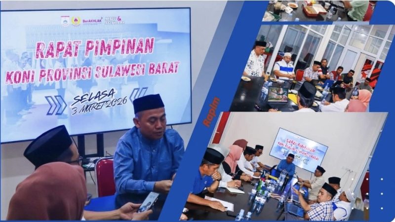 Menuju Porprov V Sulbar, Syamsul Samad Pimpin Rapat Strategis KONI