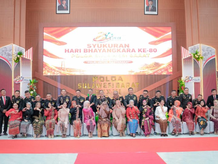 Syukuran HUT Bhayangkara ke-80, Kapolda Sulbar Tegaskan Komitmen Tingkatkan Pelayanan Publik