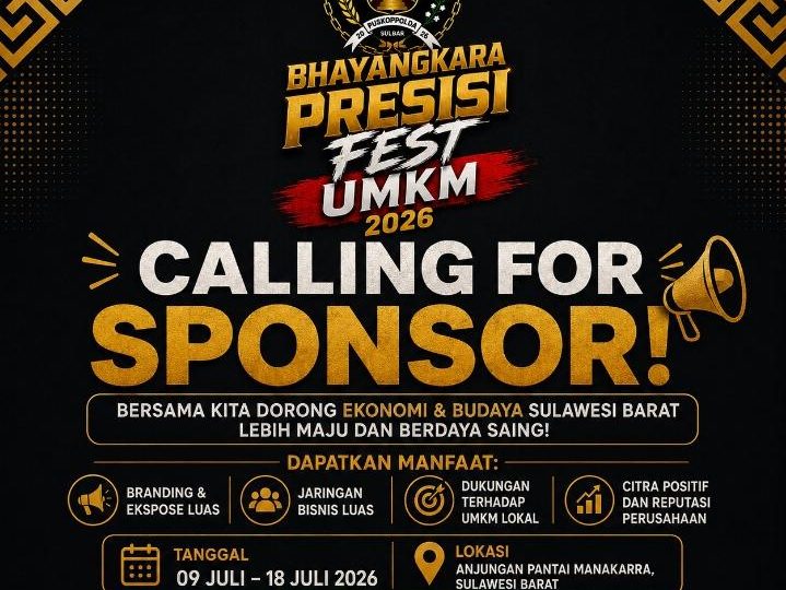 Polda Sulbar Dorong Kebangkitan UMKM Lewat Festival di Pantai Manakarra