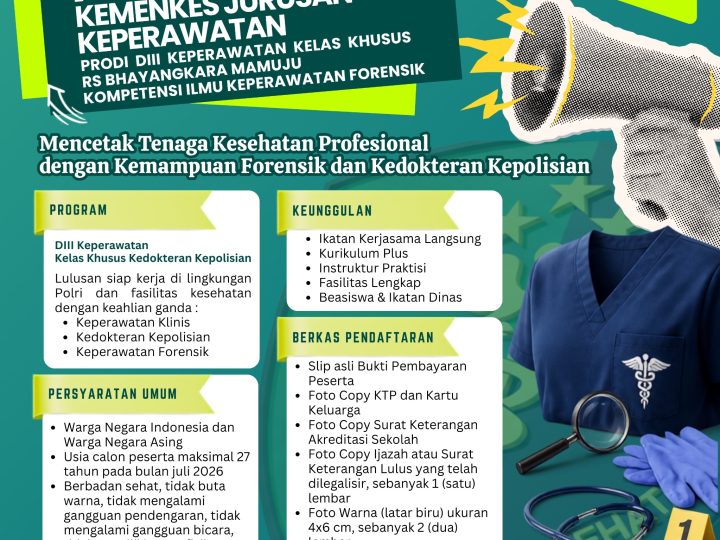 Kolaborasi Polda Sulbar dan Poltekkes Kemenkes Hadirkan Prodi Keperawatan Forensik di Mamuju
