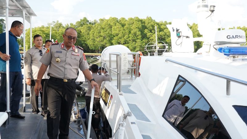 Kapolda Sulbar Tinjau Armada Baru Ditpolairud, Optimalkan Patroli dan Penegakan Hukum di Laut
