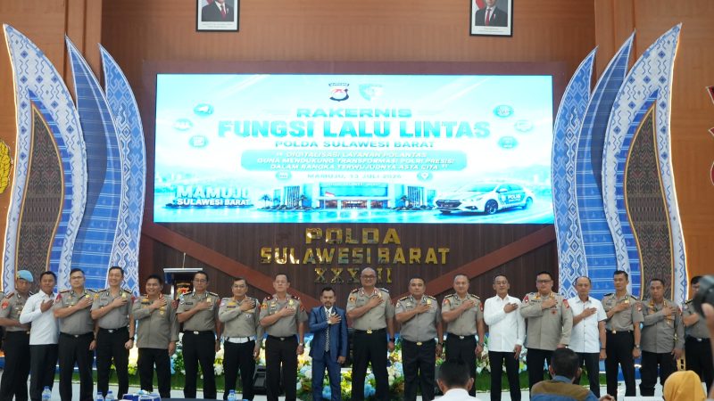 Rakernis Ditlantas Polda Sulbar Perkuat Kamseltibcarlantas Modern dengan Sentuhan Humanis