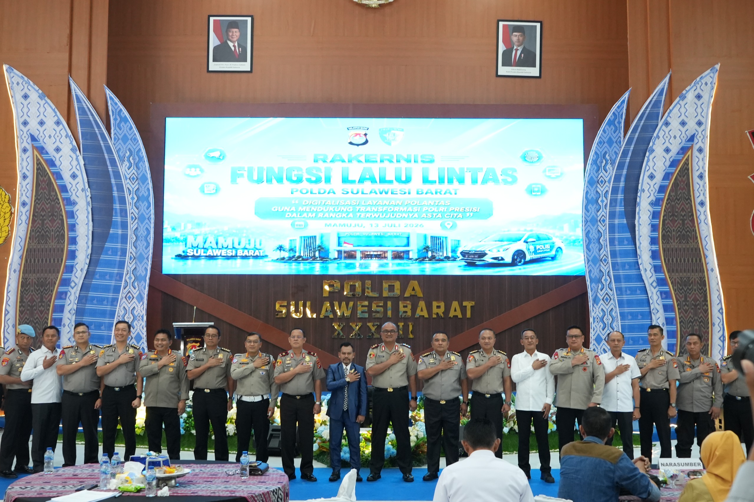 Rakernis Ditlantas Polda Sulbar Perkuat Kamseltibcarlantas Modern dengan Sentuhan Humanis