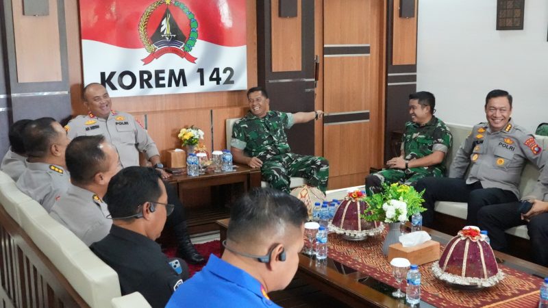 Kapolda Sulbar Pererat Hubungan dengan Korem 142 Tatag, Komitmen Jaga Stabilitas Daerah