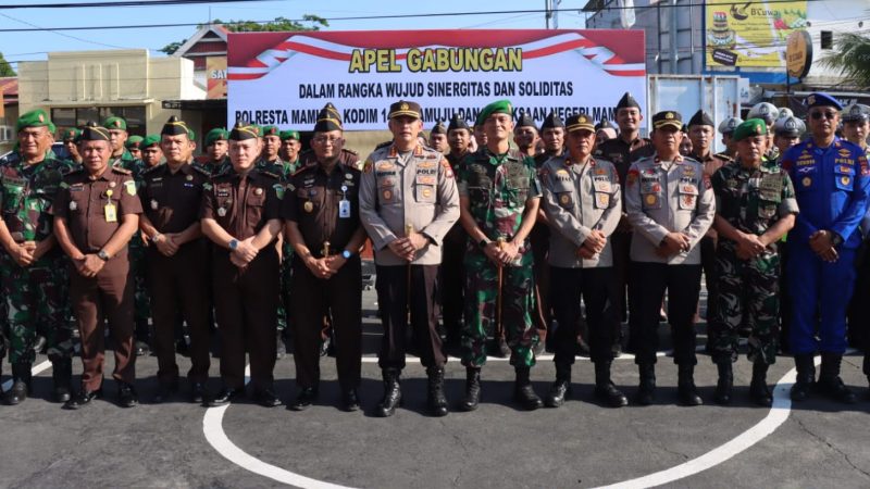 Apel Gabungan TNI-Polri dan Kejaksaan di Mamuju, Tutup Celah Provokasi yang Berpotensi Memecah Soliditas