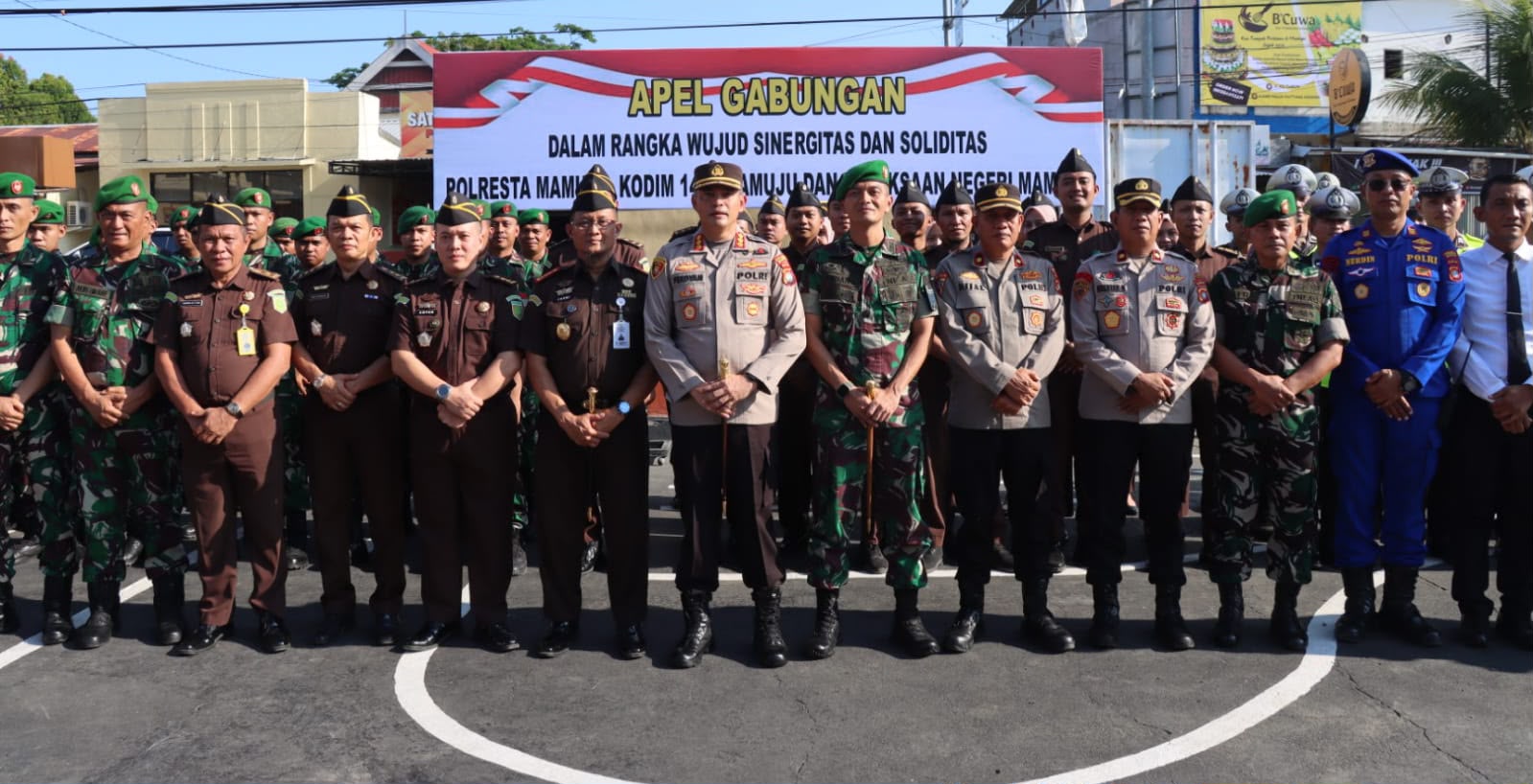 Apel Gabungan TNI-Polri dan Kejaksaan di Mamuju, Tutup Celah Provokasi yang Berpotensi Memecah Soliditas