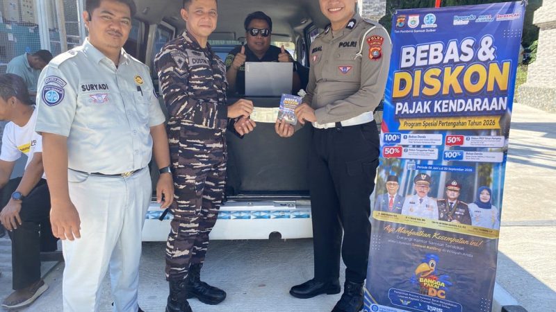 Ditlantas Polda Sulbar Bawa Layanan SAMKEL ke Permukiman Warga, Urusan Pajak Kendaraan Tanpa Ribet