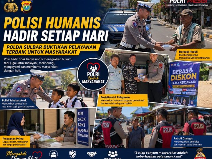 Pelayanan Humanis Jadi Komitmen Polda Sulbar dalam Membangun Kepercayaan Masyarakat