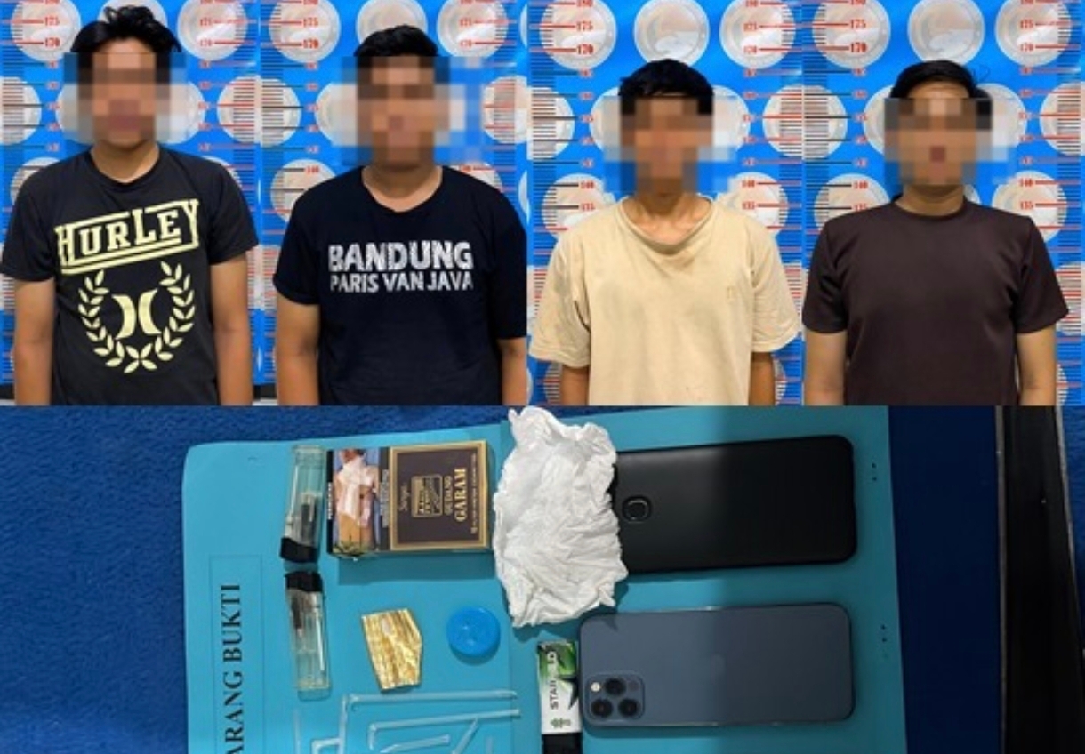 Polres Majene Kembangkan Kasus Dugaan Sabu, Empat Pemuda dan Barang Bukti Diamankan