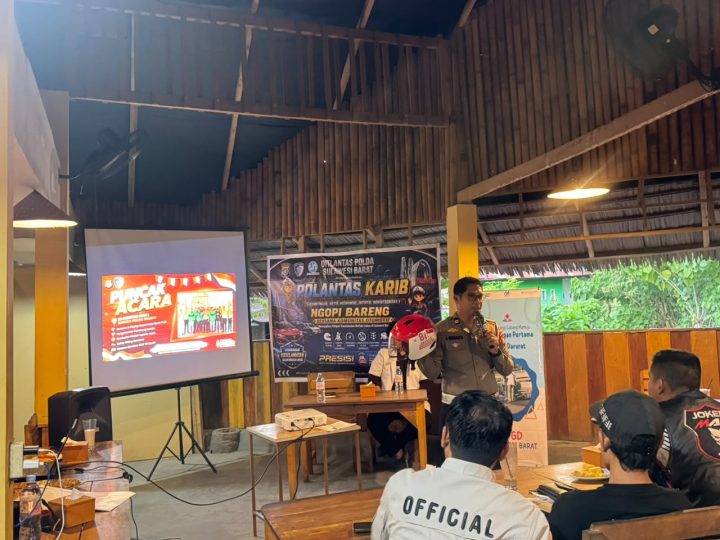 Polantas Karib, Polda Sulbar Ajak Komunitas Motor Jadi Pelopor Keselamatan Berlalu Lintas