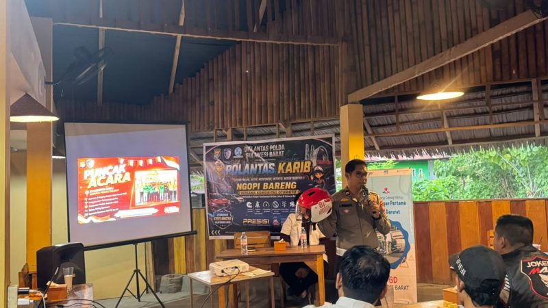 Polantas Karib, Polda Sulbar Ajak Komunitas Motor Jadi Pelopor Keselamatan Berlalu Lintas