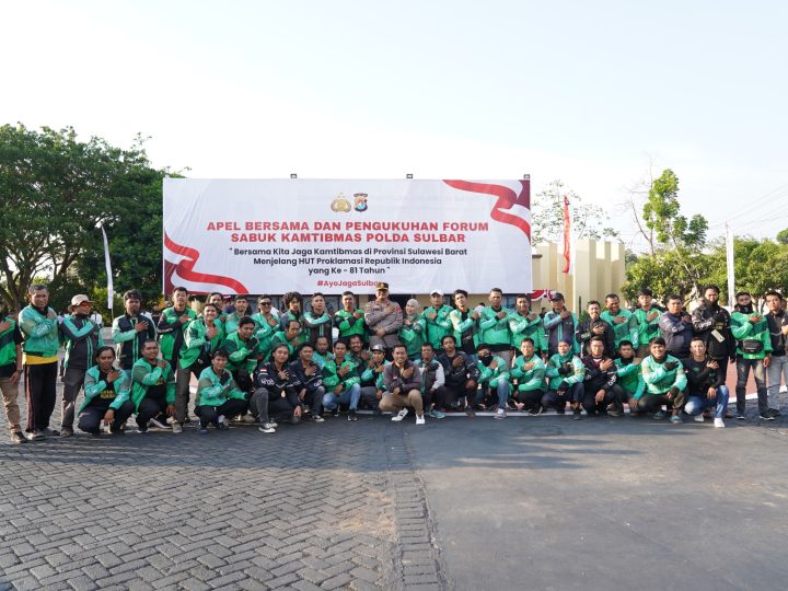 Jaga Kondusivitas Jelang HUT RI ke-81, Sabuk Kamtibmas Polda Sulbar Gandeng Komunitas