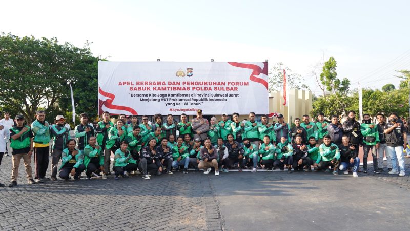Jaga Kondusivitas Jelang HUT RI ke-81, Sabuk Kamtibmas Polda Sulbar Gandeng Komunitas