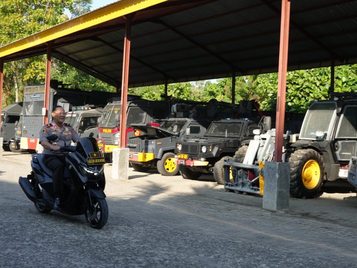 Keliling Mako Naik Motor, Kapolda Sulbar dan Wakapolda Cek Kesiapan Operasional
