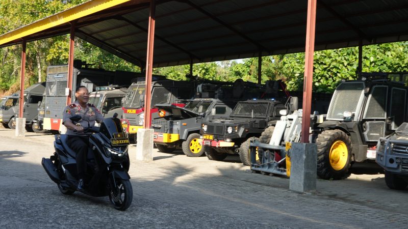 Keliling Mako Naik Motor, Kapolda Sulbar dan Wakapolda Cek Kesiapan Operasional