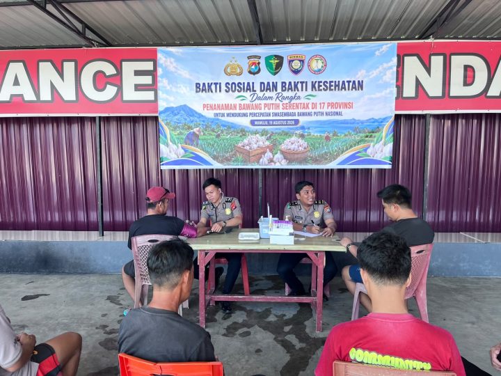 Ketahanan Pangan dan Kesehatan Berjalan Bersama, Polda Sulbar Gelar Bakti Sosial di Mamuju